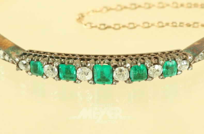 Armreif, 750er GG, ca. 19 g.,