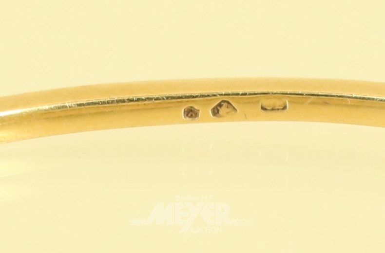 Armreif, 750er GG, ca. 19 g.,