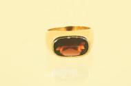 Ring, 750er GG, ca. 13 g., besetzt mit