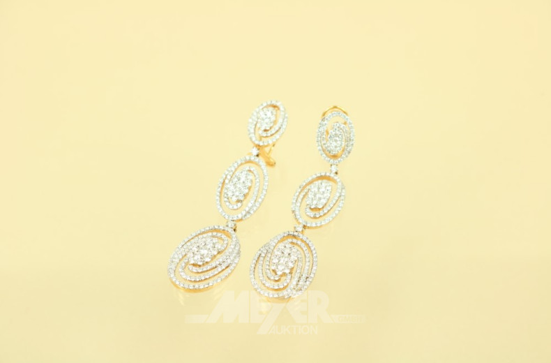 Paar Ohrgehänge, 750er WG auf GG,