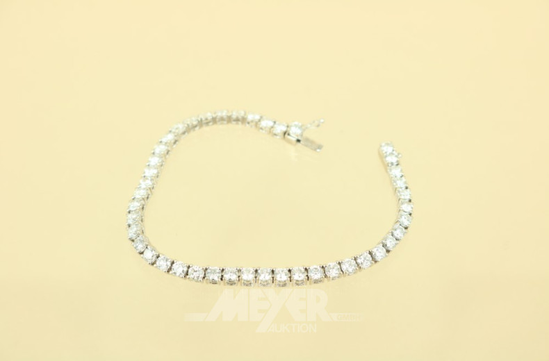 Armband, 750er WG, Allianzform, besetzt