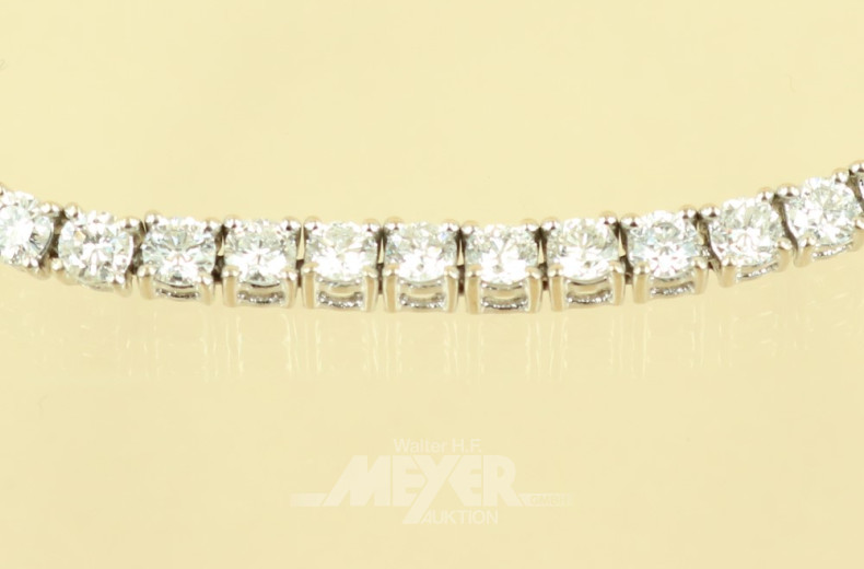 Armband, 750er WG, Allianzform, besetzt