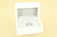Ring, 950er Platin, besetzt mit