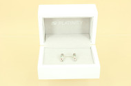 Paar Ohrstecker, 950er Platin,