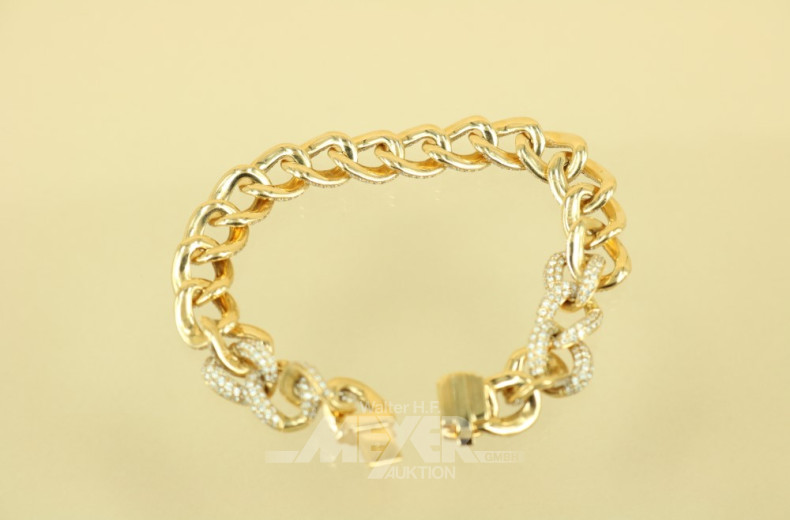 Rundpanzerarmband, 750er GG, ausgefaßt