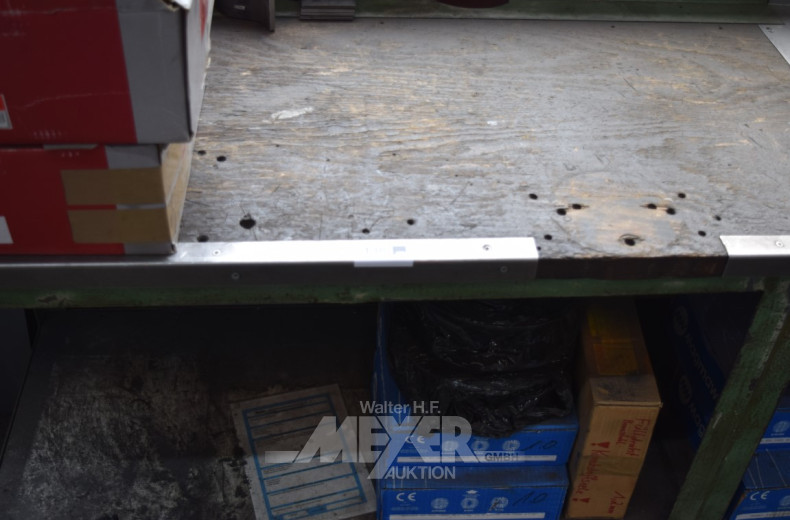 gr. Werk- u. Arbeitstisch, ca. 3 lfdm.,