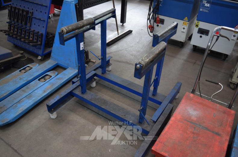 2 Schwerlast-Montagerollständer, blau