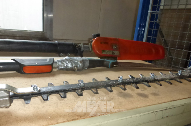 Benzin- Heckenschere mit Verlängerung