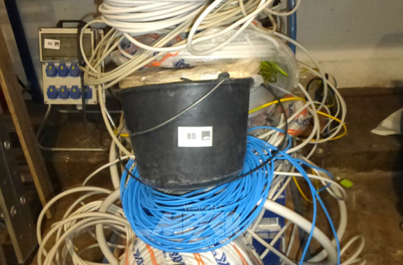 gr. Posten Stromkabel, 3 Kartons mit