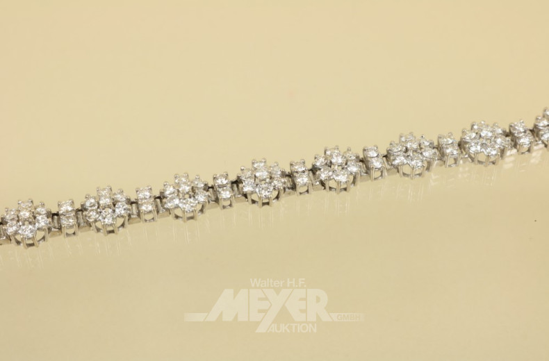 Armband, 750er WG, sternenförmig