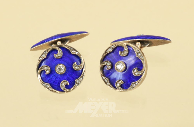 Paar Manschettenknöpfe, Russland,