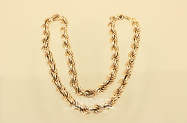 Kordelkette, 750er GG, Länge: ca. 50 cm