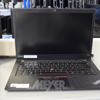 Laptop LENOVO ThinkPad P14s, schwarz