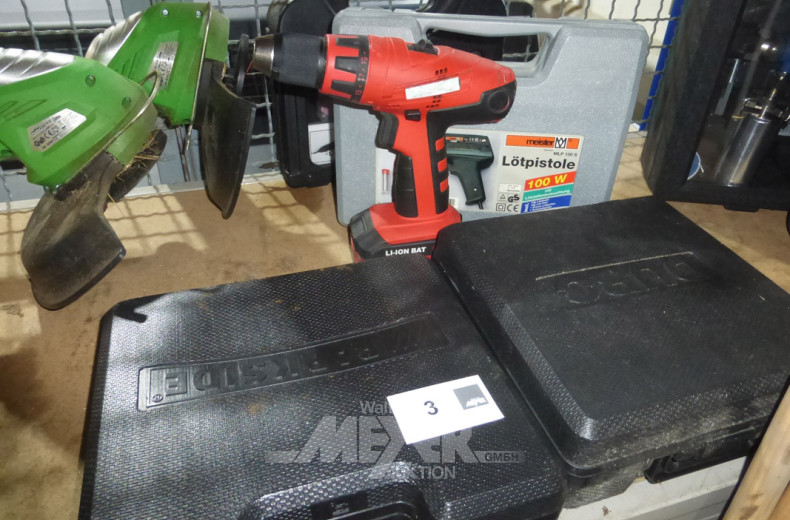 Posten Handmaschinen, u.a.