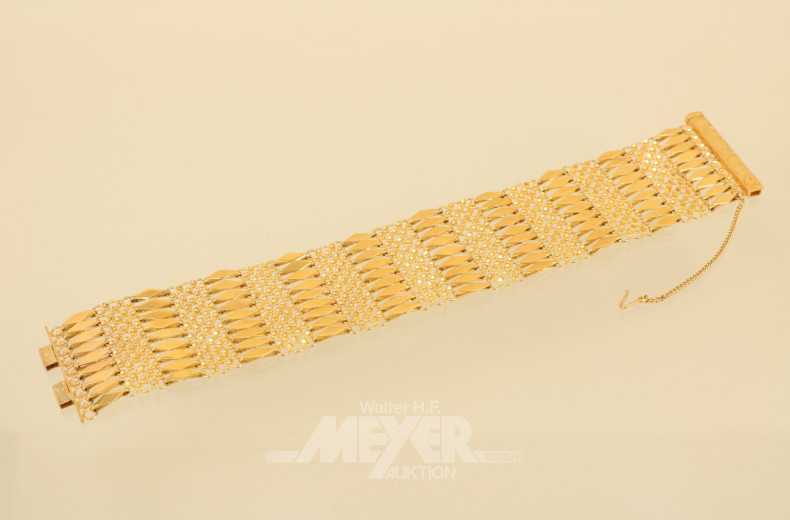 Armband, 750er GG (Säuretest) ca. 55 g.