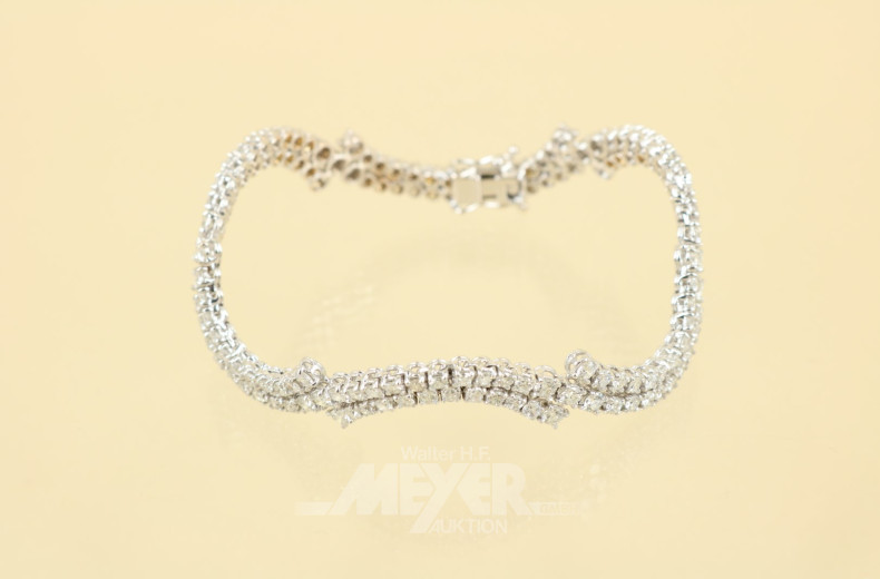 Armband, 750er WG, geschwungene Form,