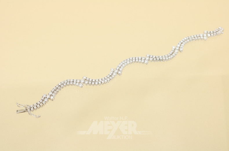 Armband, 750er WG, geschwungene Form,