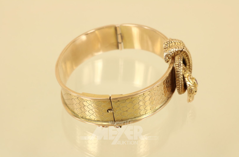 Armreifen, 750er GG, besetzt mit