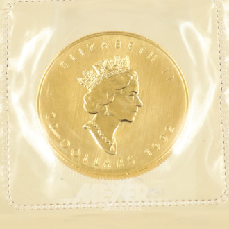 Goldmünze, 999er Kanada, 20 Dollar ½ UZ