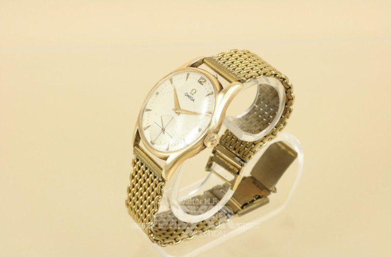 Herrenuhr OMEGA,585er GG, 50/60er Jahre,