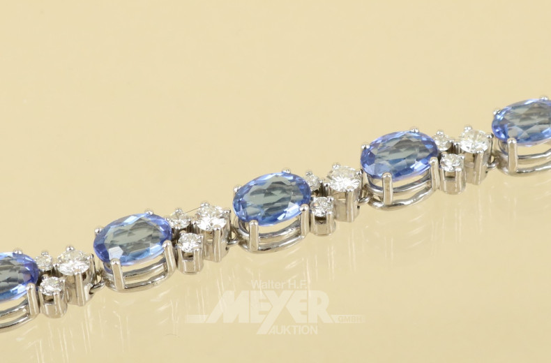 Collier, 585er WG, Mittelteil ausgefasst