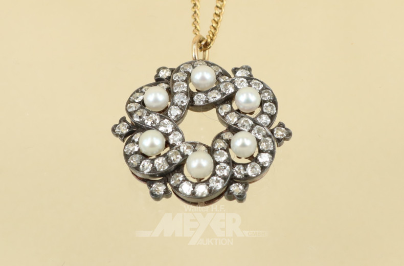 Kette, 585er GG, Säuretest, ca. 12 g.,