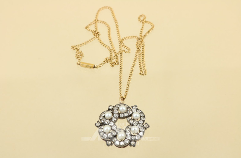 Kette, 585er GG, Säuretest, ca. 12 g.,