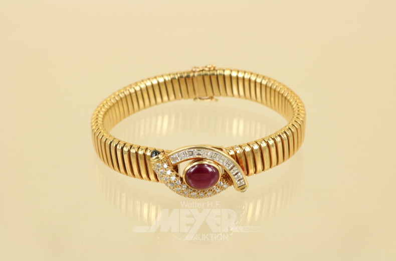 Armband, 750er GG, ca. 41,9 g.,