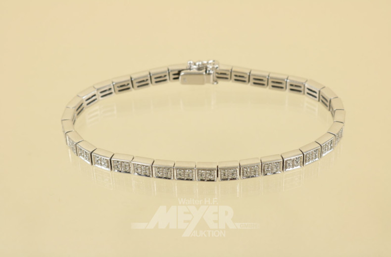 Armband, 585er WG, ca. 21 g.,