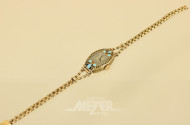 Damenarmbanduhr, 750er GG,