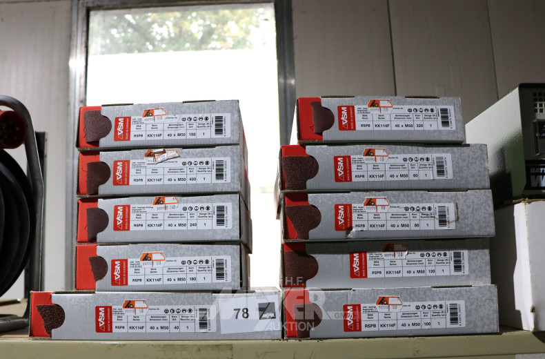 10 Pakete Schleifbänder, div. Körnung