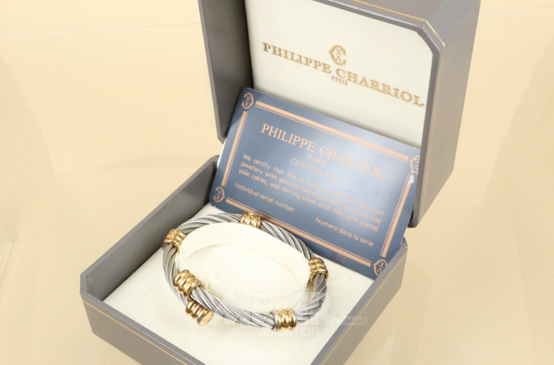 Armreif Sterling Silber mit 18k Vergoldung