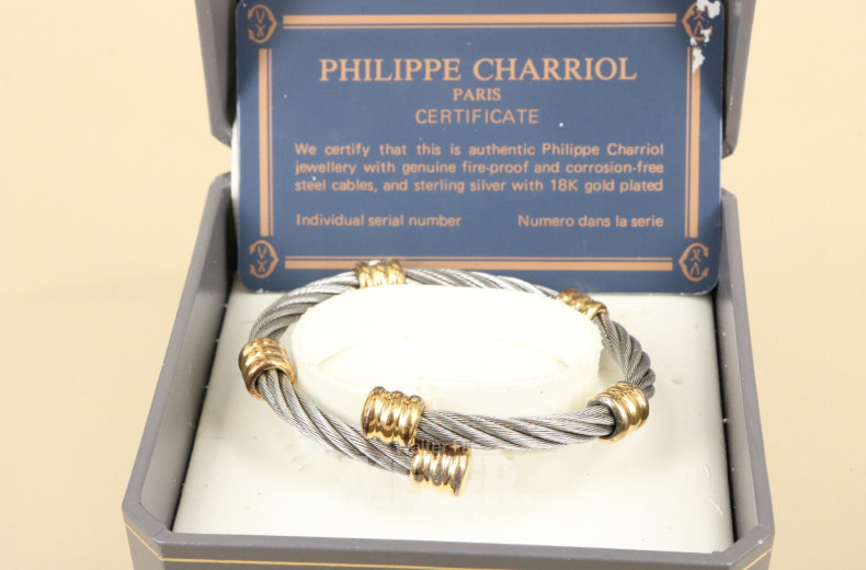 Armreif Sterling Silber mit 18k Vergoldung