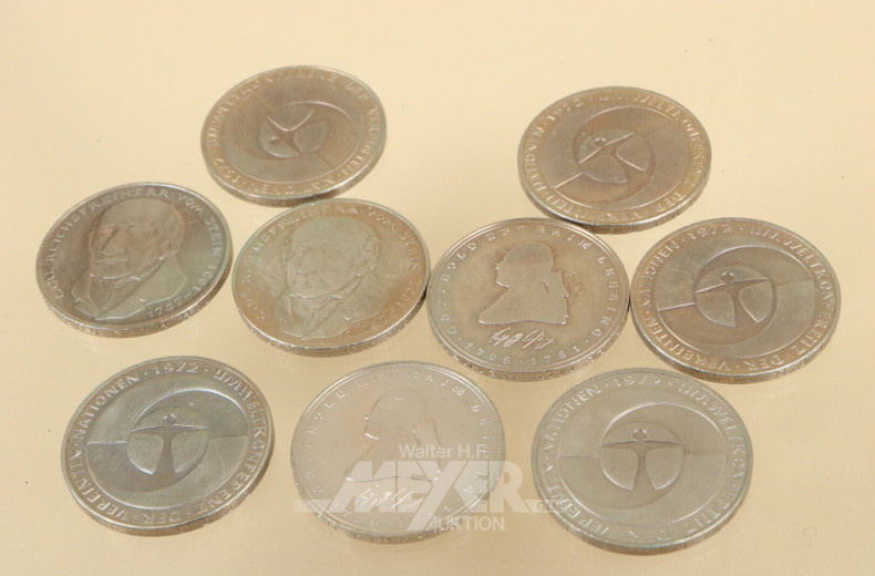 16 5-DM-Münzen