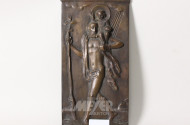 Bronzerelief "Der heilige Christopherus"