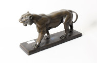 Bronzeskulptur "Raubkatze"