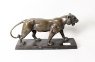 Bronzeskulptur "Raubkatze"