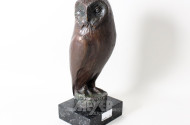 Bronzeskulptur "Eule"