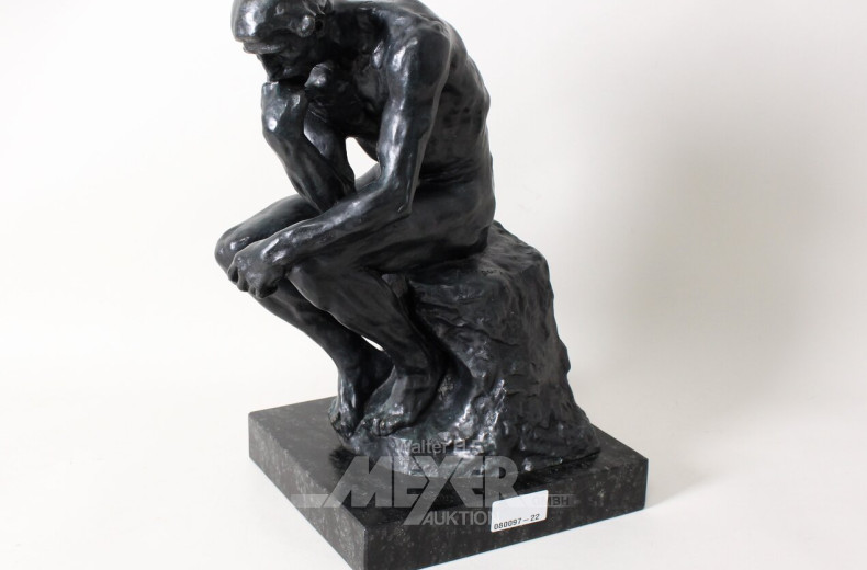 Bronzeskulptur "Der Denker"