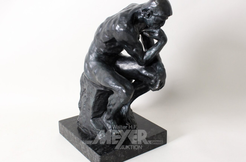 Bronzeskulptur "Der Denker"