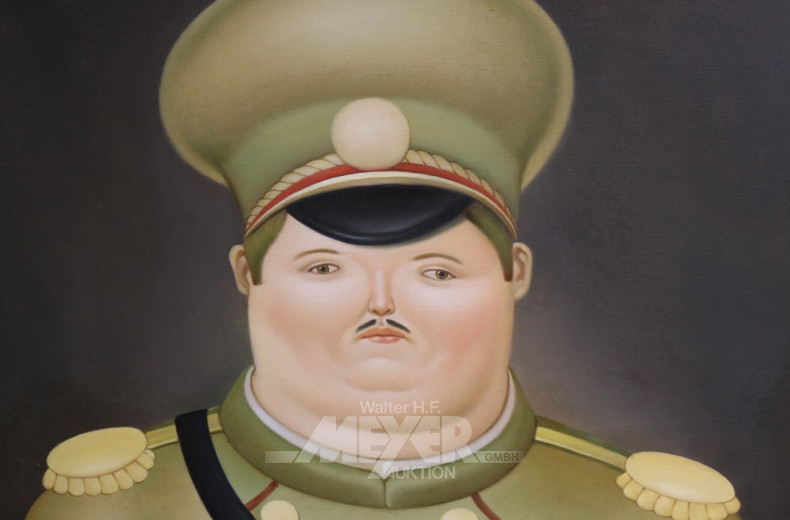 3 Gemälde "Karikaturen", 20er Jahre Stil