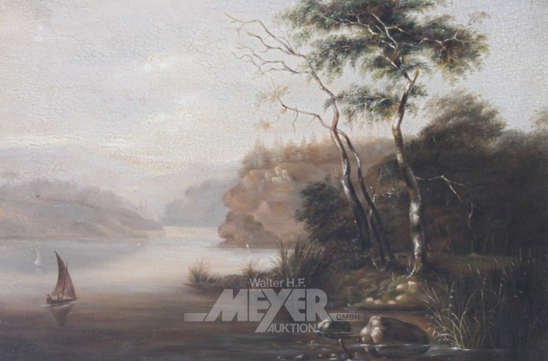 Gemälde "Idyllischer Flusslauf"