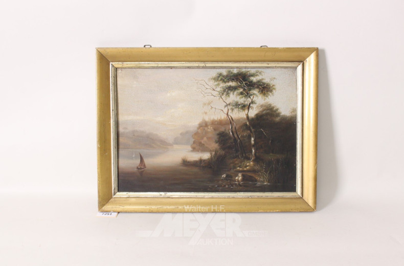 Gemälde "Idyllischer Flusslauf"