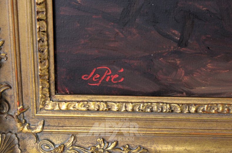 Gemälde "Edelmann und Mönch bei der Weinverkostung"