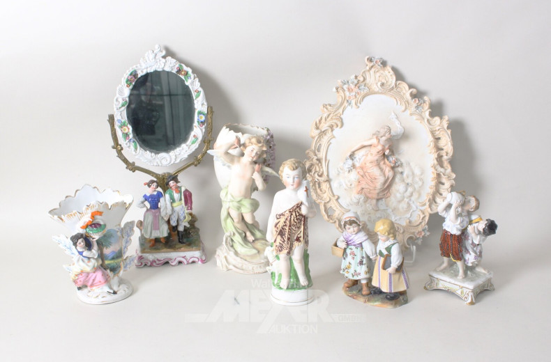 Posten versch. Porz.-Figuren