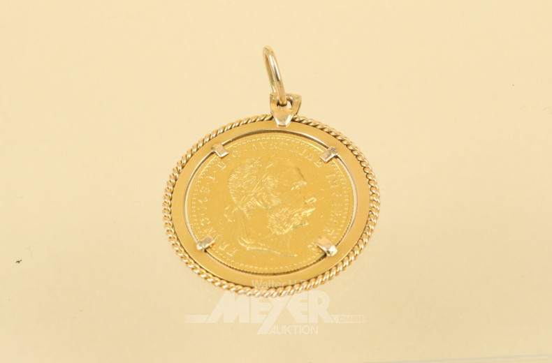 Münzanhänger Fassung