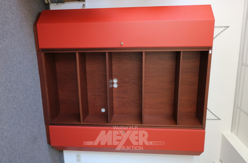 Bücher-/Schrankregal, 2-türig, orange