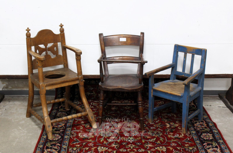3 ältere Kinderstühle