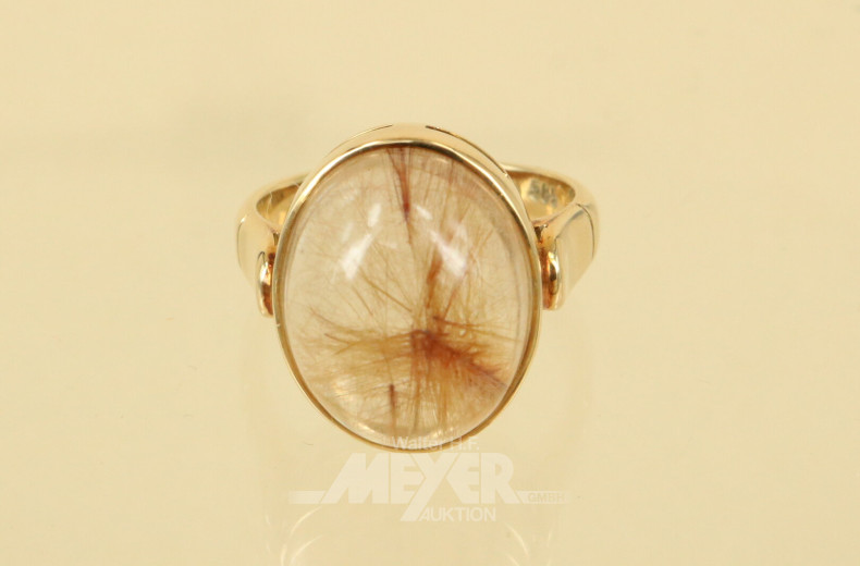 Schmuckset, best. aus: 1 Halbedelsteinkette und 1 Ring