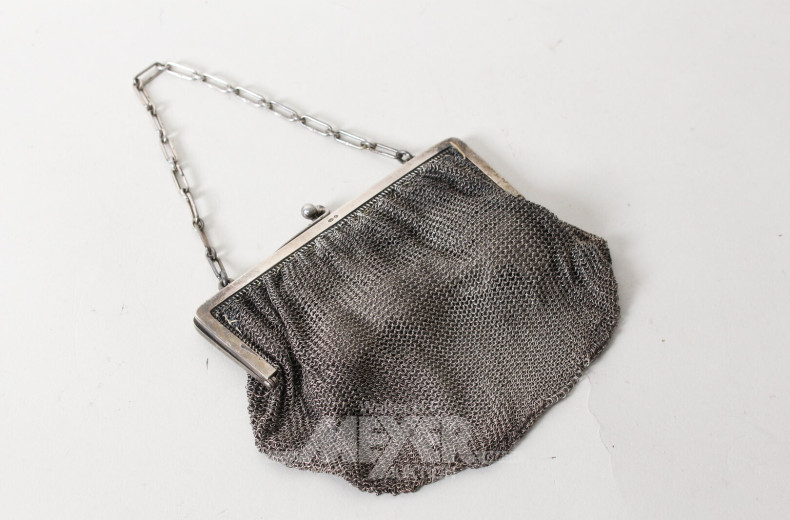 kleine Handtasche, Silber
